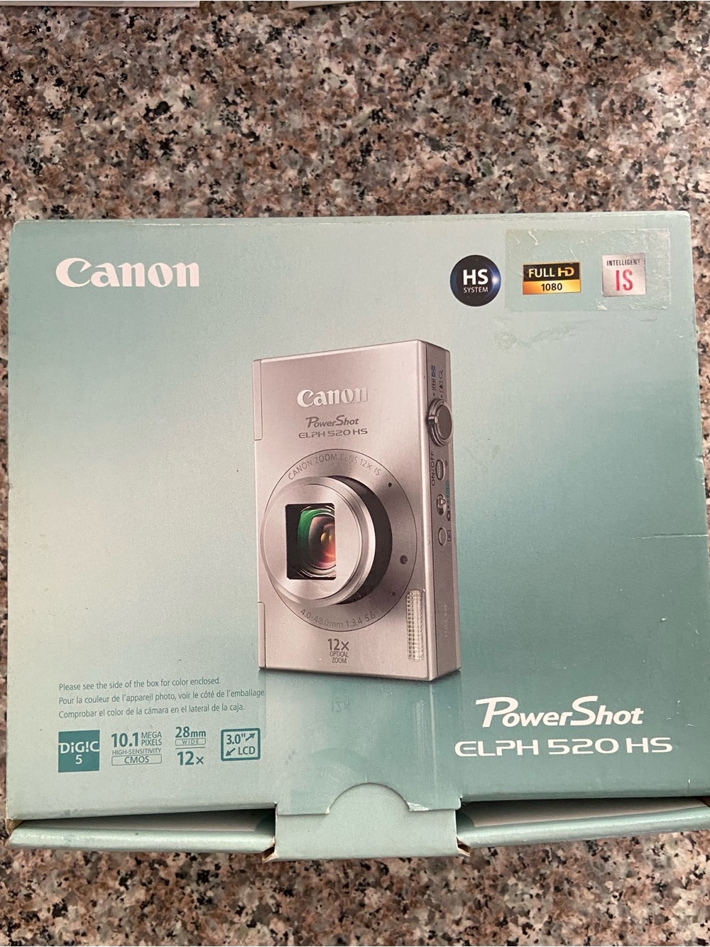 Canon PowerShot ELPH 520 HS Silver Compact Digital Camera